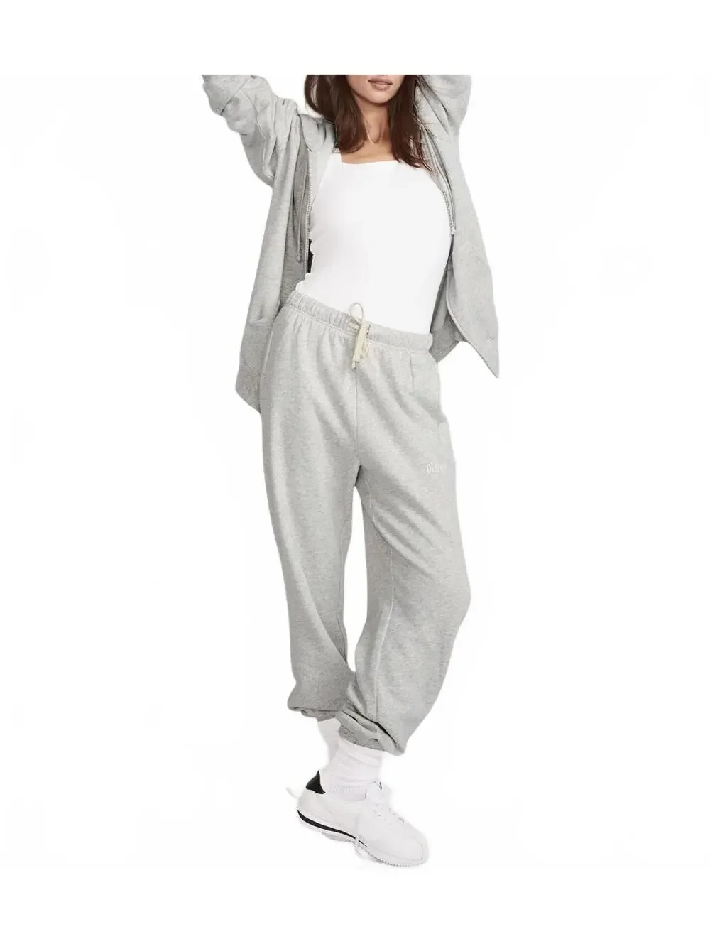 Tall Extra High-Waisted SoComfy Jogger Sweatpants Old Navy Gray NWT XXL Tall - Picture 4 of 4